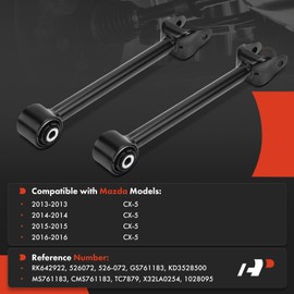 A-Premium 2 x Rear Forward Lower Suspension Lateral Arms, with Bushing, Compatible with Mazda CX-5 CX5 2013 2014 2015 2016