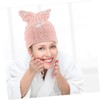 FOMIYES 2pcs Cat Hair Hat Cute Microfiber Hair Drying Towels