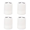 4Pcs Solar Powered LED Candle Light Yellow Flicker Tea Lamp