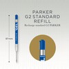Parker Gel Pen Refills | Medium Nib (0.7mm) | Blue