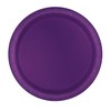 Unique 3305EU Eco-Friendly Paper Plates-23 cm-Deep Purple Colour-8 Count (Pack