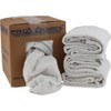 PRO SOURCE Virgin Terry Cotton Towels - White, Terry Cloth,