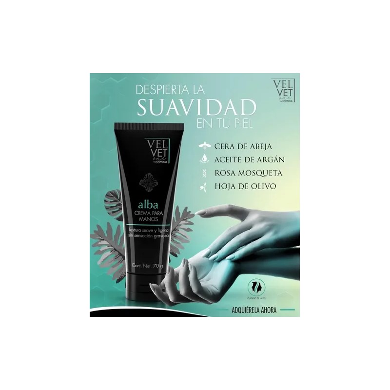 Alba By Kromasol (crema Para Manos) Tubo Con 70g.