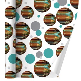 GRAPHICS & MORE Guitars Electric Acoustic Rock and Roll Wood Paneling Gift Wrap Wrapping Paper Roll