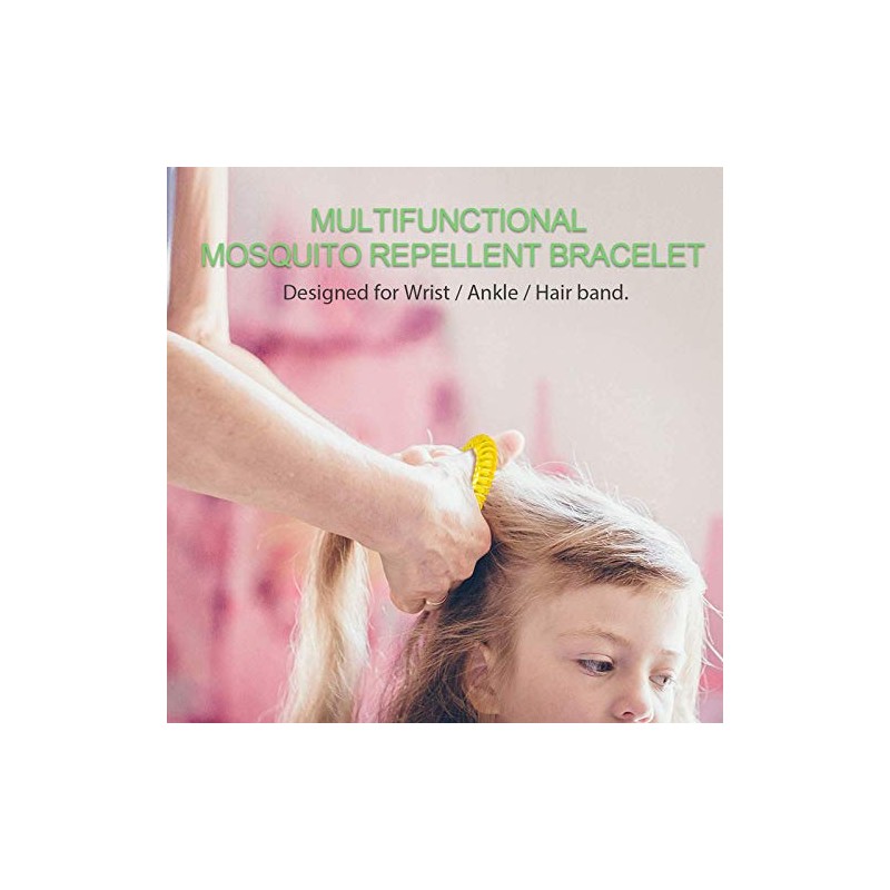 ALCIONO 100% Natural and Waterproof Wrist Bands for Children and