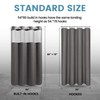 EUTXL Charcoal Grey Stall No Hook Shower Curtain with Snap