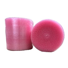 3/16" Small Bubble Cushioning Wrap Anti-Static Roll 350'x 12" Wide 350FT 12" Pink