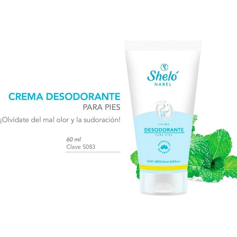 Desodorante para pies con Triclosán y extractos naturales