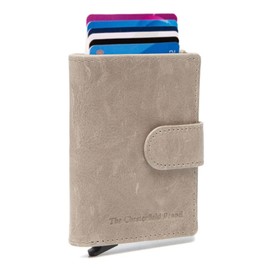 The Chesterfield Brand Prague Credit Card Holder 6cc 10 cm RFID, off white, Antique