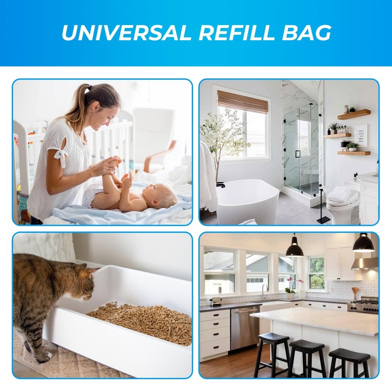My Happy Nappy 8 Nappy Bin Refills 4.5 Metres Scented