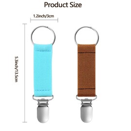 Hat Clip, Portable Cap Clip, Hat Holder for Travel on Bag Handbag Backpack, Outdoor Travel Accessory Cap Companion- Yellow & Blue & Brown