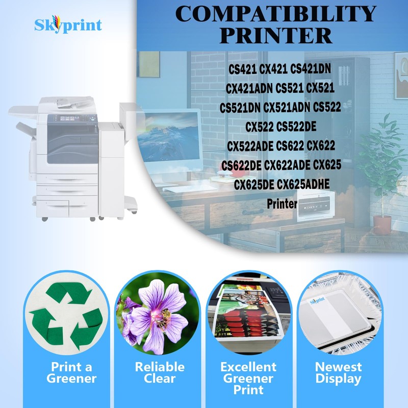 CS421 78C10 High Yield 78C10K0 78C10C0 78C10M0 78C10Y0 Toner Cartridge