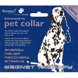 Norstar - Magnetic Pet Collar for Dogs - Improve Pets Circulation, Speed Recovery from Injuries and Increase Vitality and Energy - High Strength Neodymium Magnets, Large