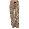 Just Love Women's Plush Pajama Pants, 3X Plus, Leopard