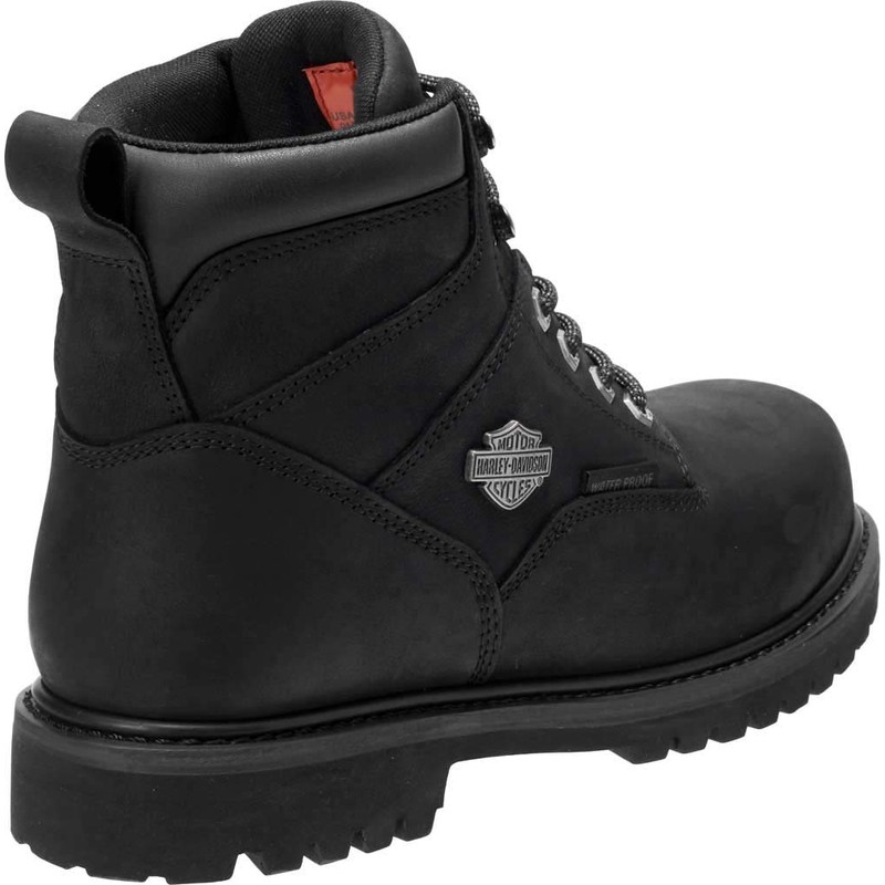 HARLEY-DAVIDSON FOOTWEAR Men's Gavern Waterproof Leather Motorcycle Casual Boot, Black,