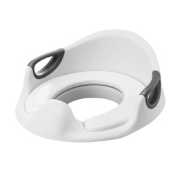 GrassVillage Potty Training Seat for Kids, Toddlers | Toilet Training Seat for Boys Girls with Handles, Backrest and Anti-Splash Design | Fits Round & Oval Toilets (White)