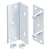 4 Sets Bed Rail Bracket,3-1/4" x 1" No-Mortise Wood Bed