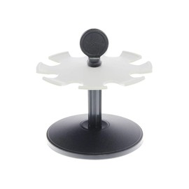 Trodat 3008 Rotatable Stamp Holder for 8 Stamps Made of Plastic, Black/Grey
