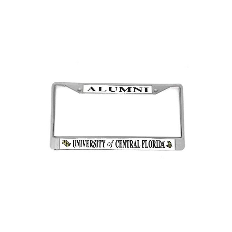 University Of Central Florida Alumni On White License Plate Frame