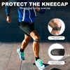 Healrecux Silicone Patellar Tendon Support Strap, Adjustable Non-Slip Patella Band