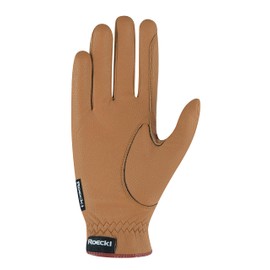 Roeckl Sports equestrian gloves ROECK-GRIP, summer riding glove, caramel 6.5