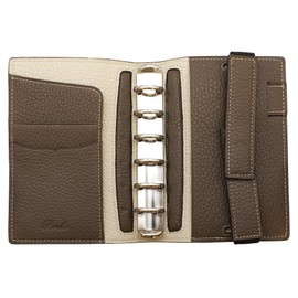 Breirio System Notebook Molvid Vertical Belt Mini 6 Ring Diameter 20 mm Beige Gardenia 760