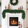 SHACOS 2pcs Artificial Christmas Garland Real Touch Winter Pine Garland