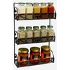 Deco Brothers 3 Tier Wall Mounted Hanging Spice Rack, Bronze