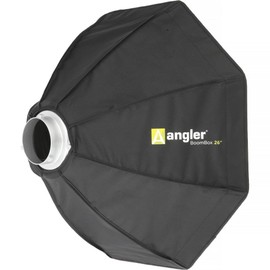 Angler Boombox Octagonal Softbox (26") with Bowens Mount – Premium Silver Interior, Removable Diffuser, Collapsible – Perfect for Monolights, Strobes, LED Lights, for Professional Studio Photography