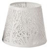 Orimommth Small Lamp Shade,Barrel Metal Lampshade with Pattern Wrought Iron