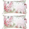 ABREEZE Sheets Set Queen Floral Sheets 100% Cotton Elegant Farmhouse