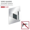 WENKO Turbo-Loc® Uno Quadro Stainless Steel Wall Hooks - No