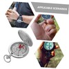 Sosoport Clamshell Pocket Watch Compass Metal Compass Watch Glow-in-The-Dark Feature