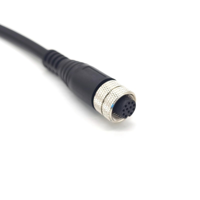 FOWIUNYE M12 12 Pin Female Connector Cable, A Code Straight