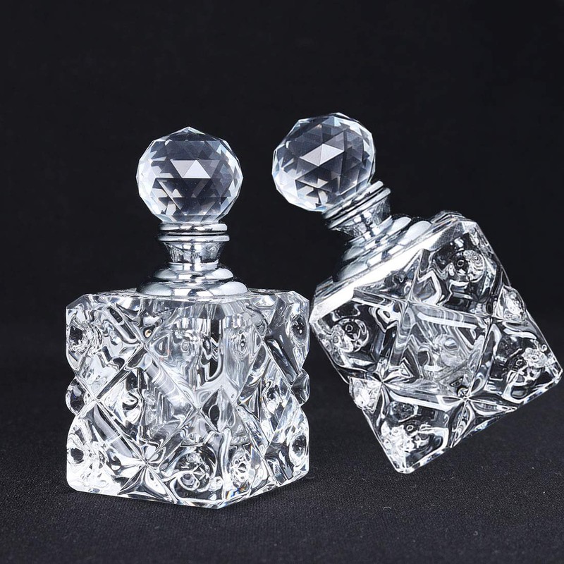 H&D HYALINE & DORA Clear Cubic Carved Decor Refillable Perfume