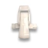 25-Pack LCW White Plastic Vaporproof / Vapor Tight Cover Latches