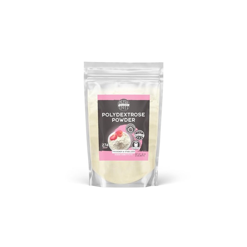 Birch & Meadow 2lb of Polydextrose Powder, Sugar Substitute, Stabilizer,