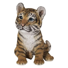 ウービア お座りタイガー 15×12×16.5㎝ 人形 フィギュア 置き物 アニマル 動物 ガーデン 装飾 リアル かわいい トラ H21217