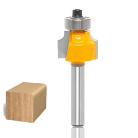 Akylin Roundover Router Bits 1/4 Inch Shank,Radius 1/8" Corner Rounding Edge Forming Cutters for Woodworking,Trimming,Round Edges