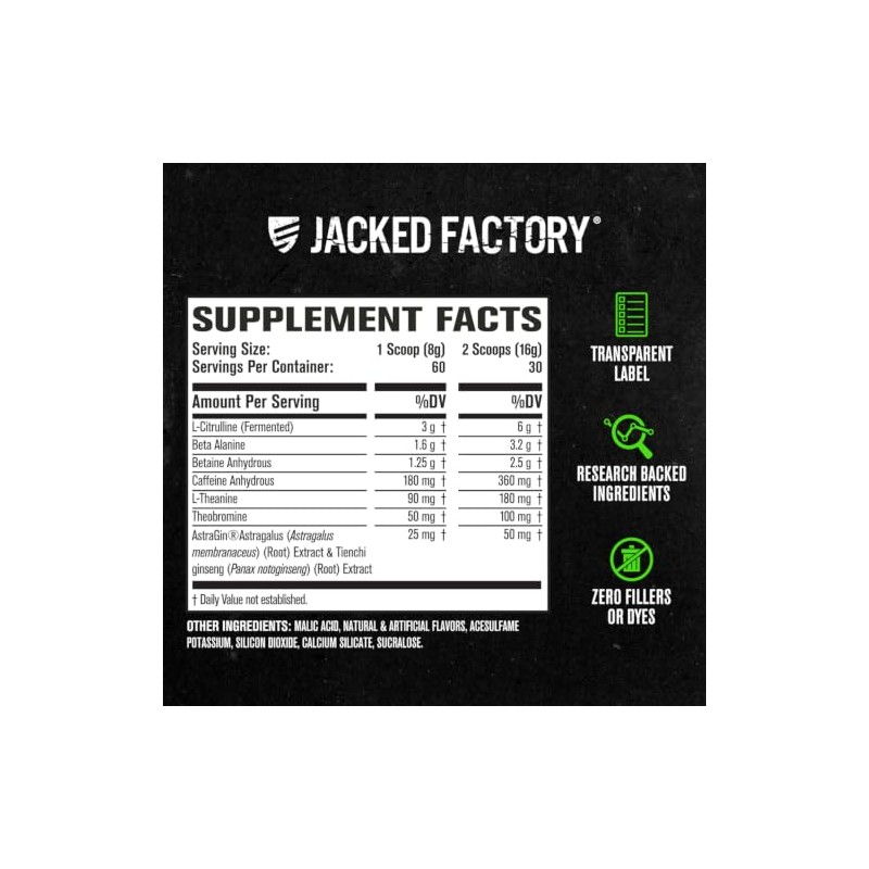 Jacked Factory Suplemento Pre-entrenamiento Nitrosurge Energ a Ilimitada