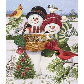 Diamond Painting Full Set, ABEUTY DIY 5D Diamond Painting Snowman Snowfield Diamond Painting by Numbers Cross Stitch