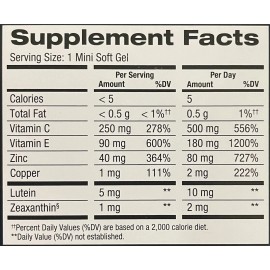 PRESERVISION Eye Vitamin & Mineral Supplement AREDS 2 Formula. 210 SOFT