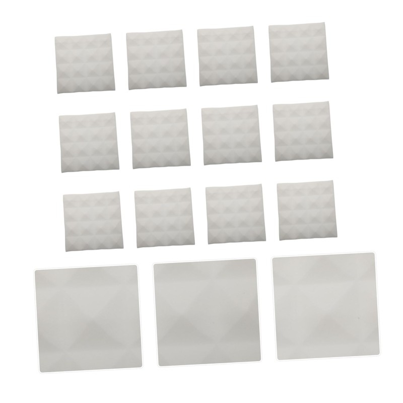 BIUDECO 12pcs Ktv Soundproof Panel 5cm Pyramid Acoustic Foam Noise