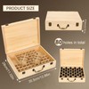 Pure Vie Wooden Essential Oil Storage Box Travel Organizer Case