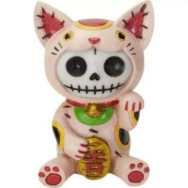 Ytc Summit International FURRY BONES Furrybones Maneki Neko Collectible Figurine 3 inch