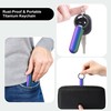 ZXLLM Small Pill Case Keychain Portable Pill Container Waterproof Titanium