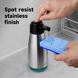 AIKE 15fl.oz Stainless Steel Liquid Soap Dispenser for Dish and Hand Soap