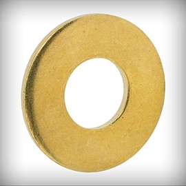 New Lot of 500 Pcs #10 Flat Solid Brass Flat Washers Commercial Standard Grade 360 Set #Lig-0712NG Warranity by Pr-Mch