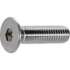 TRUSCO B129-0312 Hex Socket Countersunk Bolts, Stainless Steel, M3 x 12, 48 Pieces