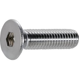 TRUSCO B129-0312 Hex Socket Countersunk Bolts, Stainless Steel, M3 x 12, 48 Pieces